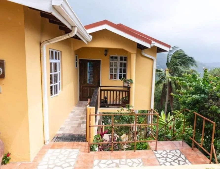 Lush Green Villa With Mountain And Garden View Castries