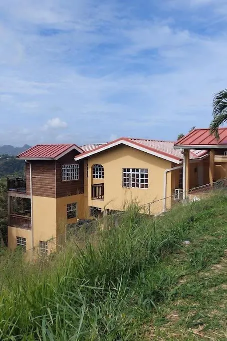 Lush Green Villa With Mountain And Garden View Castries
